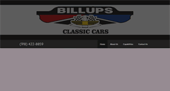 Desktop Screenshot of billupsclassiccars.com