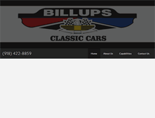 Tablet Screenshot of billupsclassiccars.com